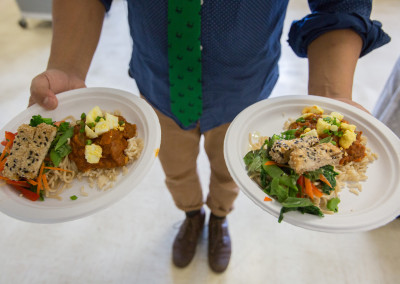 Youth-led dinners (plates of food)