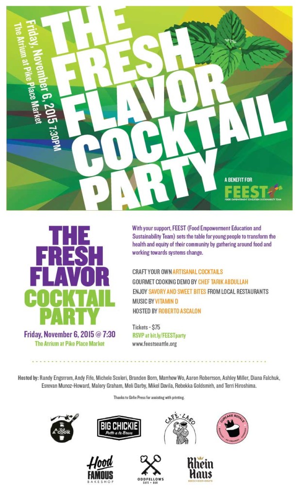 The Fresh Flavor Cocktail Party invitation