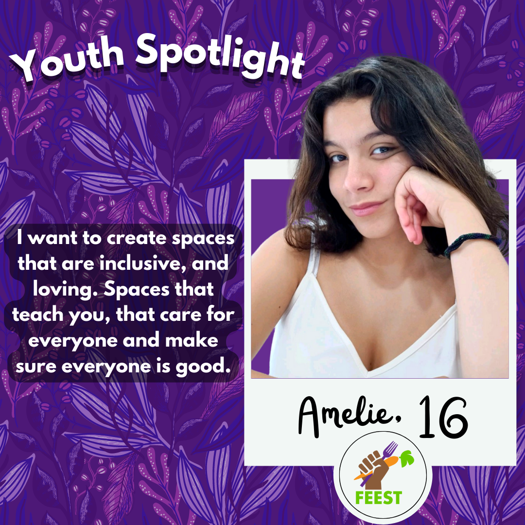 image is of Amelie, a FEEST Student Organizer